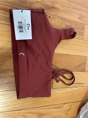 New Zyia Active Terra Cotta Asym Light n Tight Bra medium